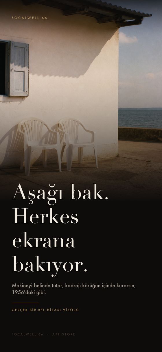 Aşağı bak. Herkes ekrana bakıyor.